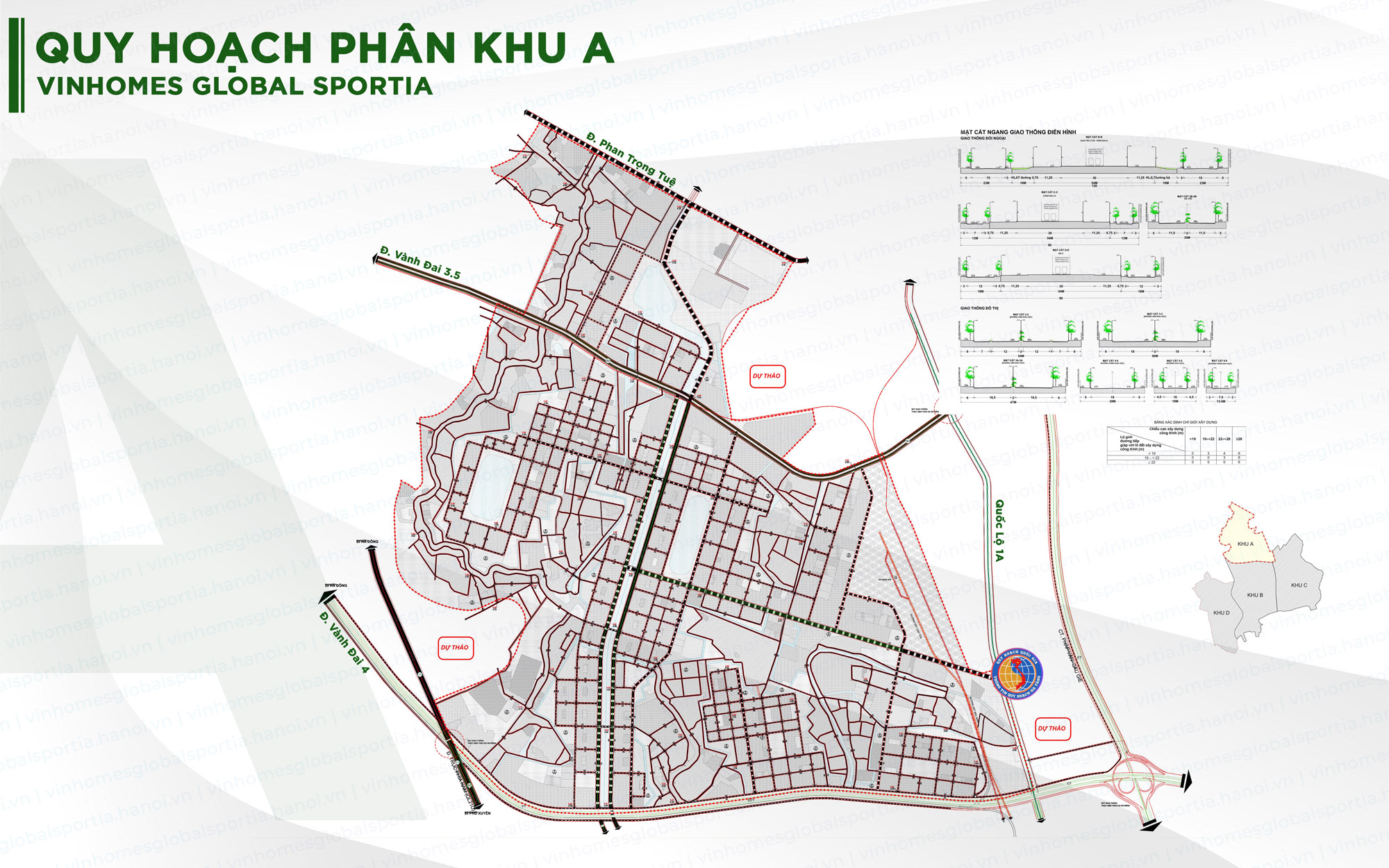 Quy hoạch Phân khu A Vinhomes Global Sportia